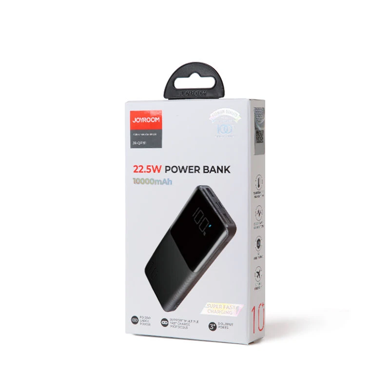 Išorinė baterija Power Bank Joyroom JR-QP191 22.5W PD QC3.0 AFC 10000mAh juoda