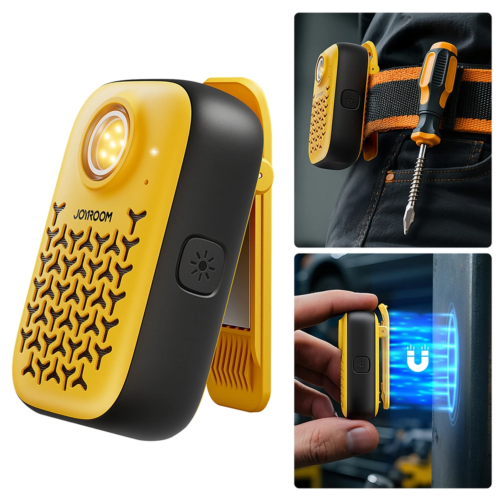 Joyroom Maya JR-MS03 portable Bluetooth garsiakalbis with built-in flashlight, resistant - yellow
