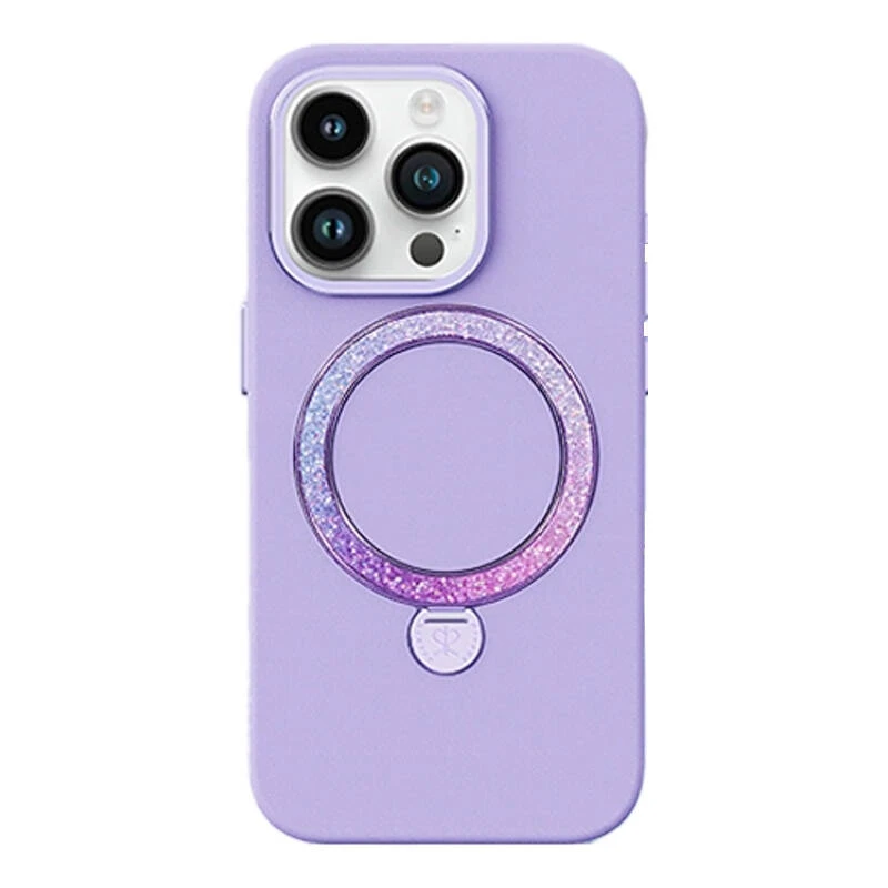Dėklas Joyroom PN-15L2 Case Dancing Circle, skirta iPhone 15 Pro (violetinė)