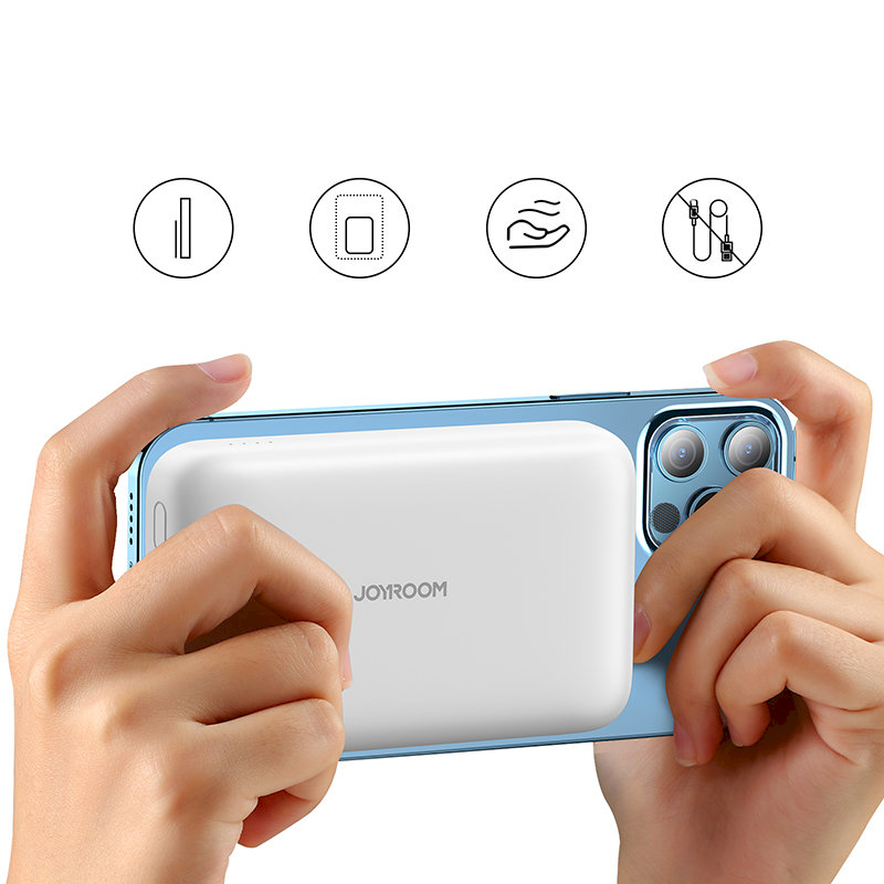 Mini Wireless PowerBank 20W 10000mAh Joyroom JR-W020 (balta)