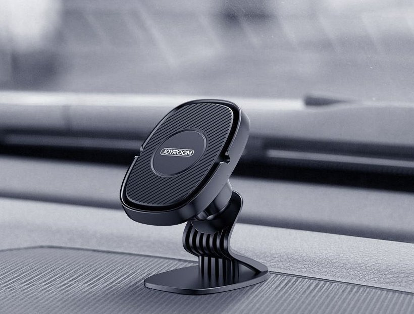 Automobilinis universalus telefono laikiklis Joyroom (JR-ZS202) tvirtinamas ant prietaisų skydelio, magnetinis juodas