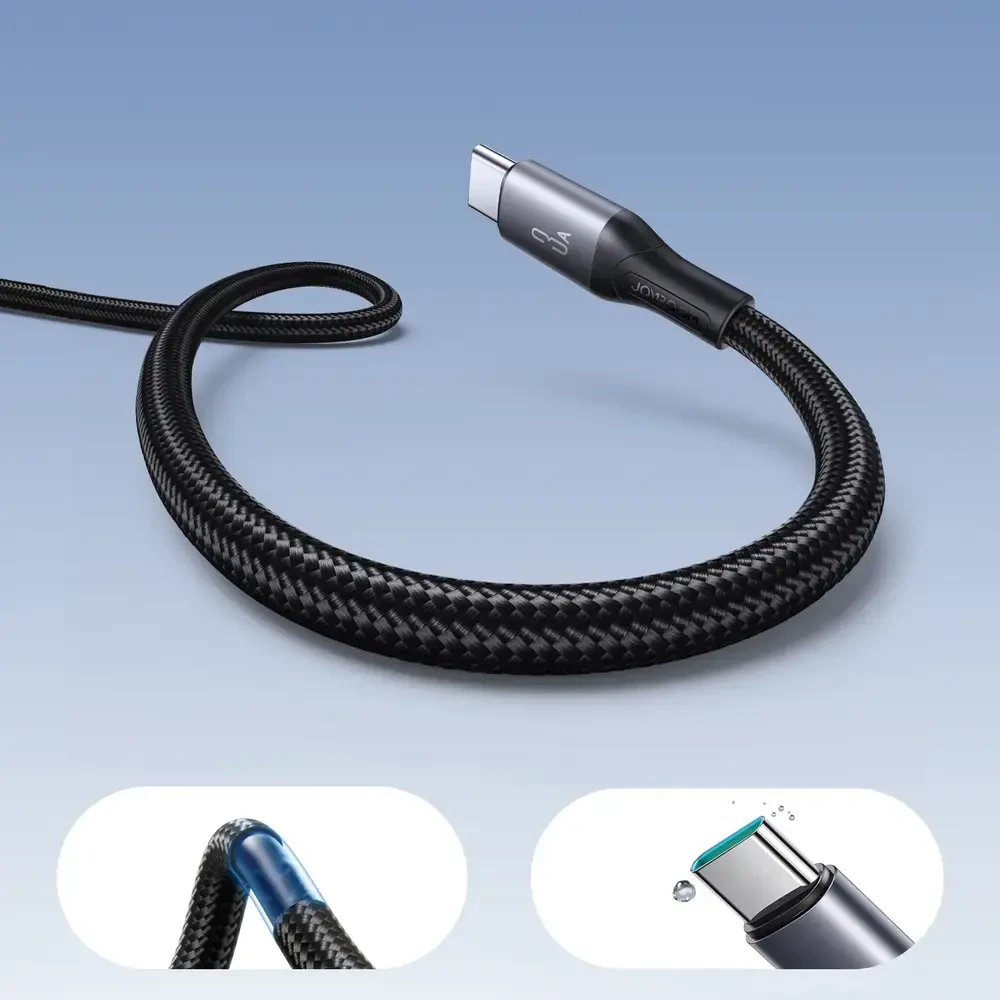Joyroom S-A28 Flash Series 3A USB-A – USB-C cable 1m – juodos spalvos