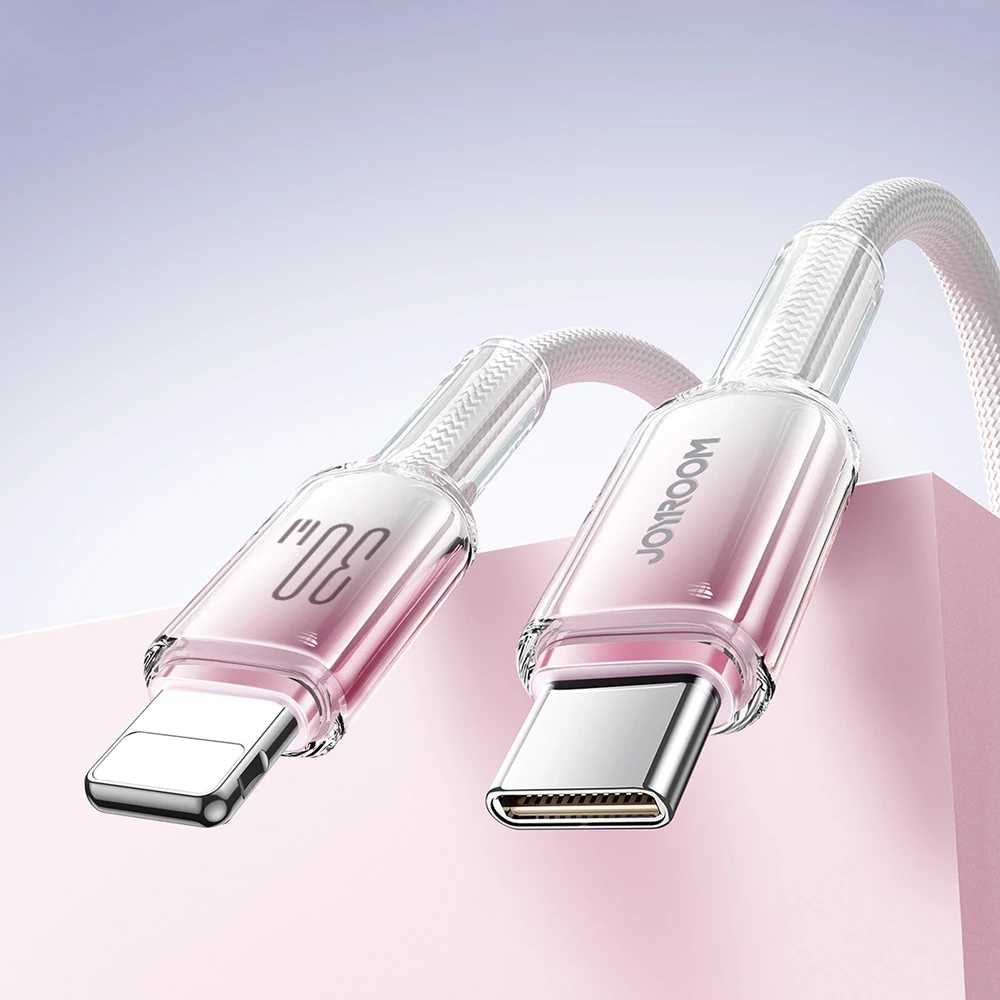 Kabelis USB-C Lightning Joyroom S-A42 30W 1,2m baltos spalvos