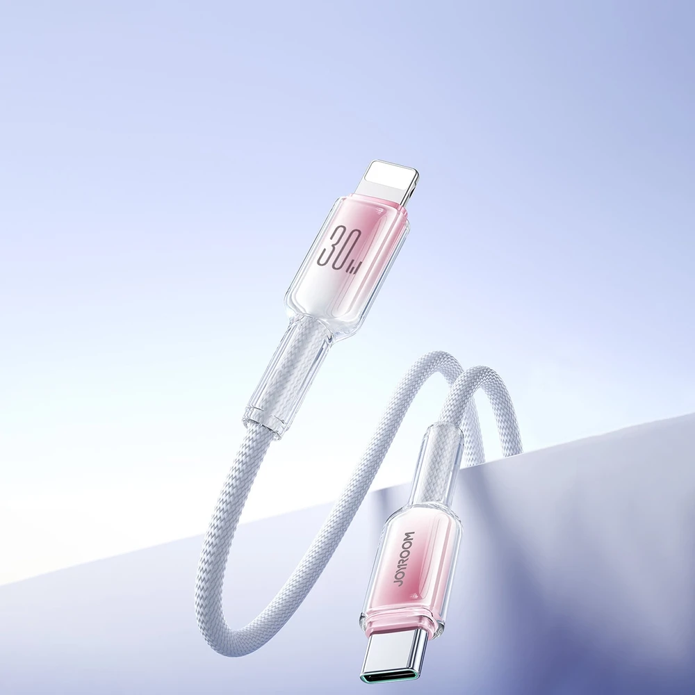Kabelis USB-C Lightning Joyroom S-A42 30W 1,2m baltos spalvos