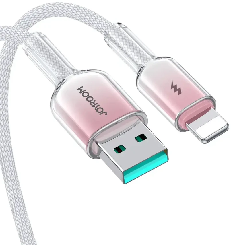 Kabelis USB-A Lightning Joyroom S-A42 3A 1.2m baltos spalvos