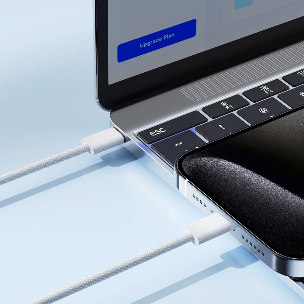 USB kabelis Joyroom S-A45 USB-C į USB-C 60W 1,0m baltas