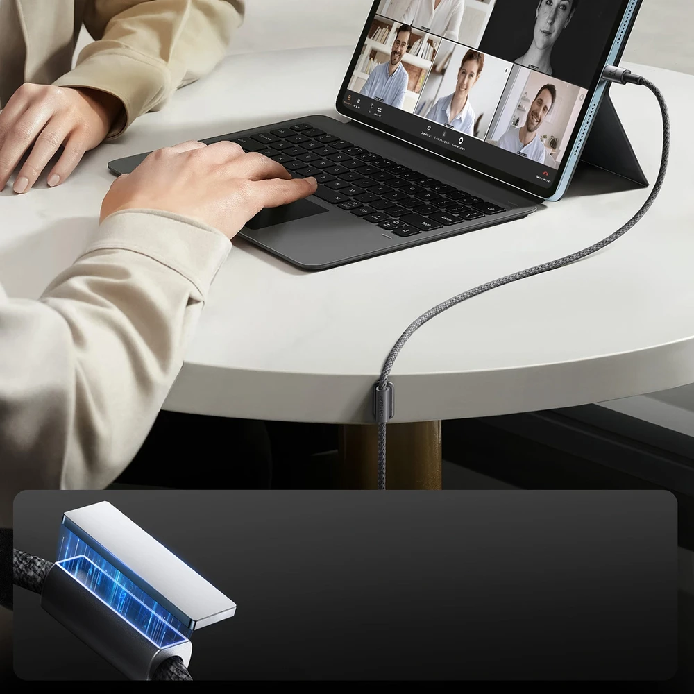 USB kabelis Joyroom SA-50 USB-C to Lightning 30W 1.2m tamsiai pilkas