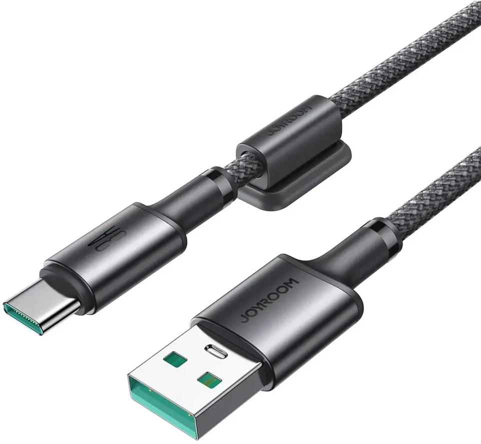 Joyroom S-A50 Unlimited serijos duomenų perdavimo ir įkrovimo kabelis | USB-A į USB-C | 15 W | 1,2 m | pilkas