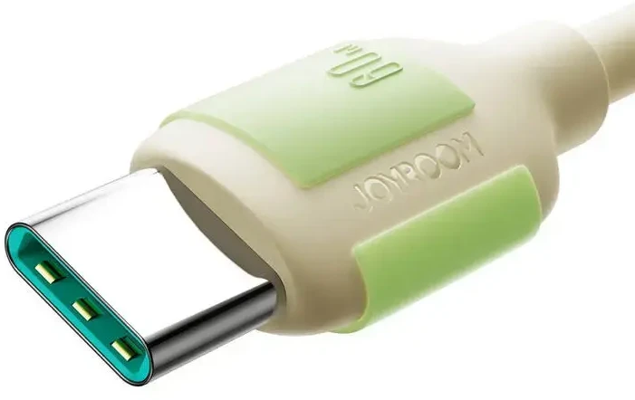 Joyroom S-A53 duomenų perdavimo ir įkrovimo kabelis | USB-C į USB-C | 60W | 1,2 m | smėlio spalvos