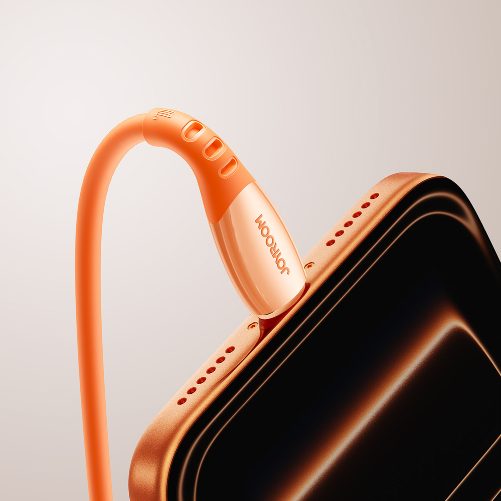 Joyroom S-A59 Vibrant Series 60W USB-C - USB-C Cable 1.2m - Oranžinis