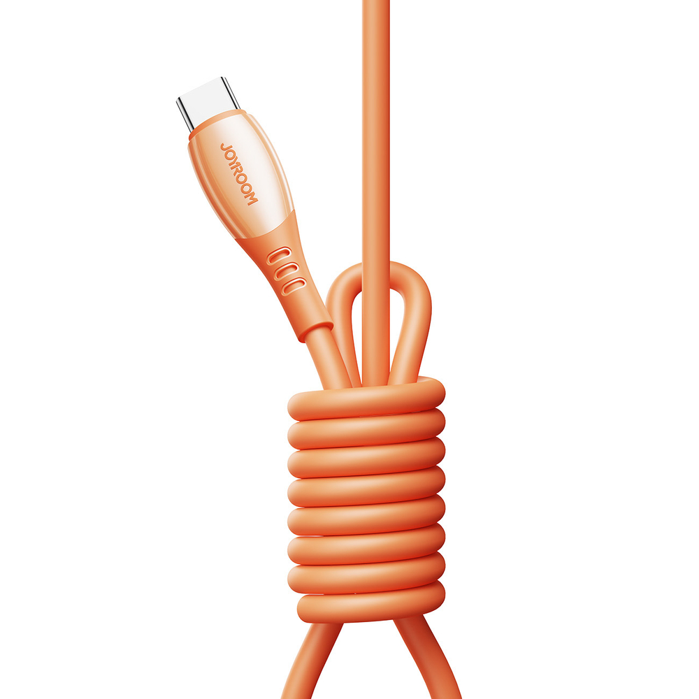 Joyroom S-A59 Vibrant Series 60W USB-C - USB-C Cable 1.2m - Oranžinis