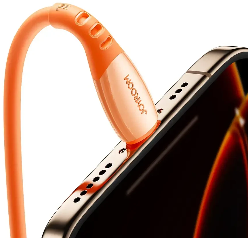 Joyroom S-A59 Vibrant Series 30W USB-C - Lightning kabelis 1.2m - oranžinis