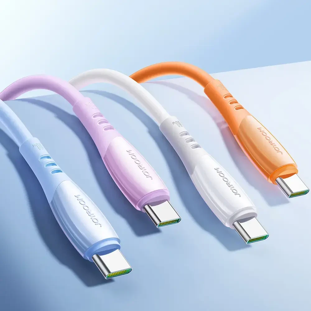 Joyroom S-A59 Vibrant Series 60W USB-C - USB-C cable 1.2m - mėlynas