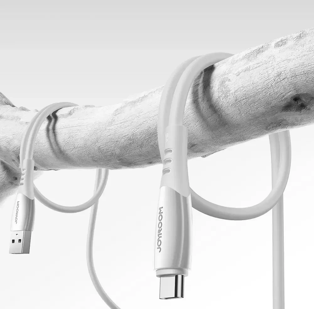 Joyroom S-A59 Vibrant Series 3A USB-A - USB-C cable 1.2m - baltas