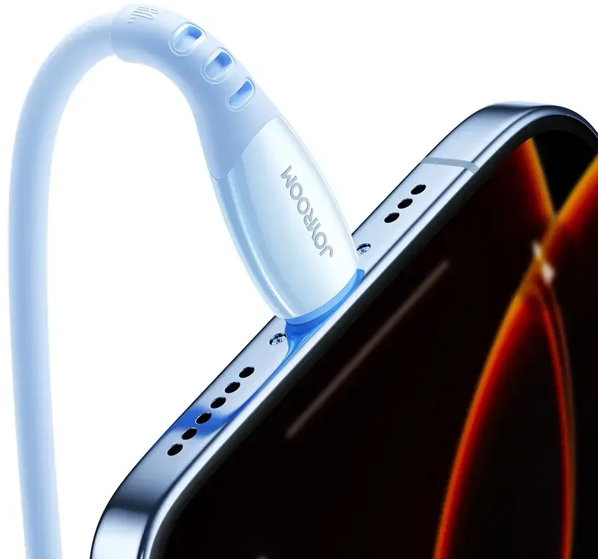 Joyroom S-A59 Vibrant Series 60W USB-C - USB-C cable 1.2m - mėlynas