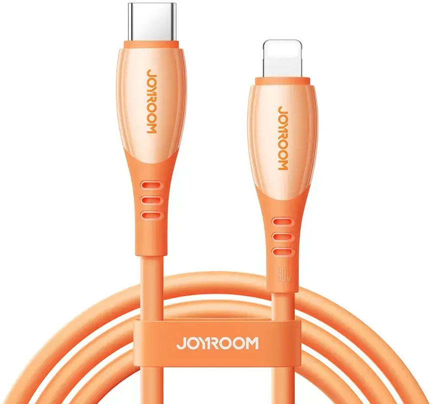 Joyroom S-A59 Vibrant Series 30W USB-C - Lightning kabelis 1.2m - oranžinis
