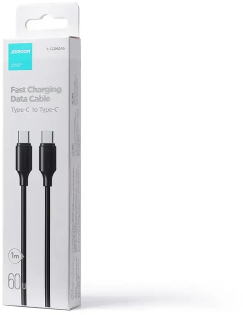 USB kabelis Joyroom S-CC060A9 Type-C į Type-C 60W 1.0m juodas