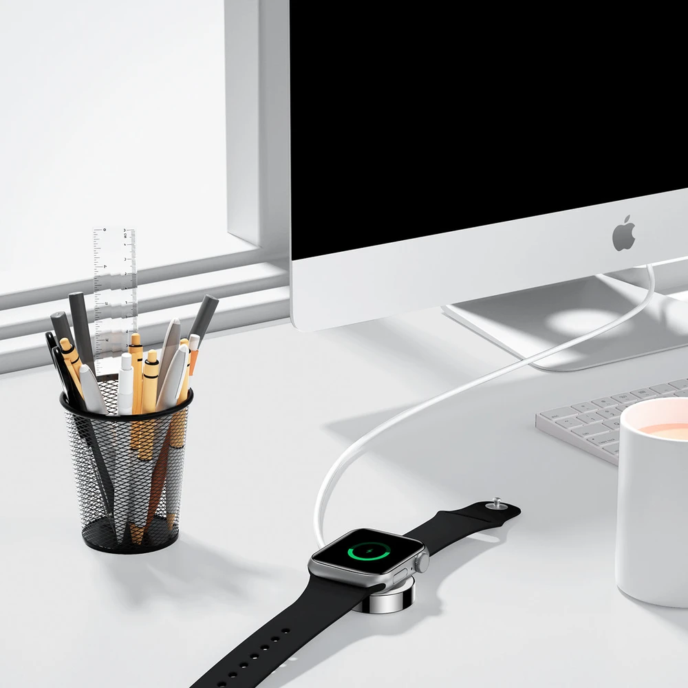 Įkroviklis belaidis Joyroom S-IW001S skirtas Apple Watch 1.2m baltas