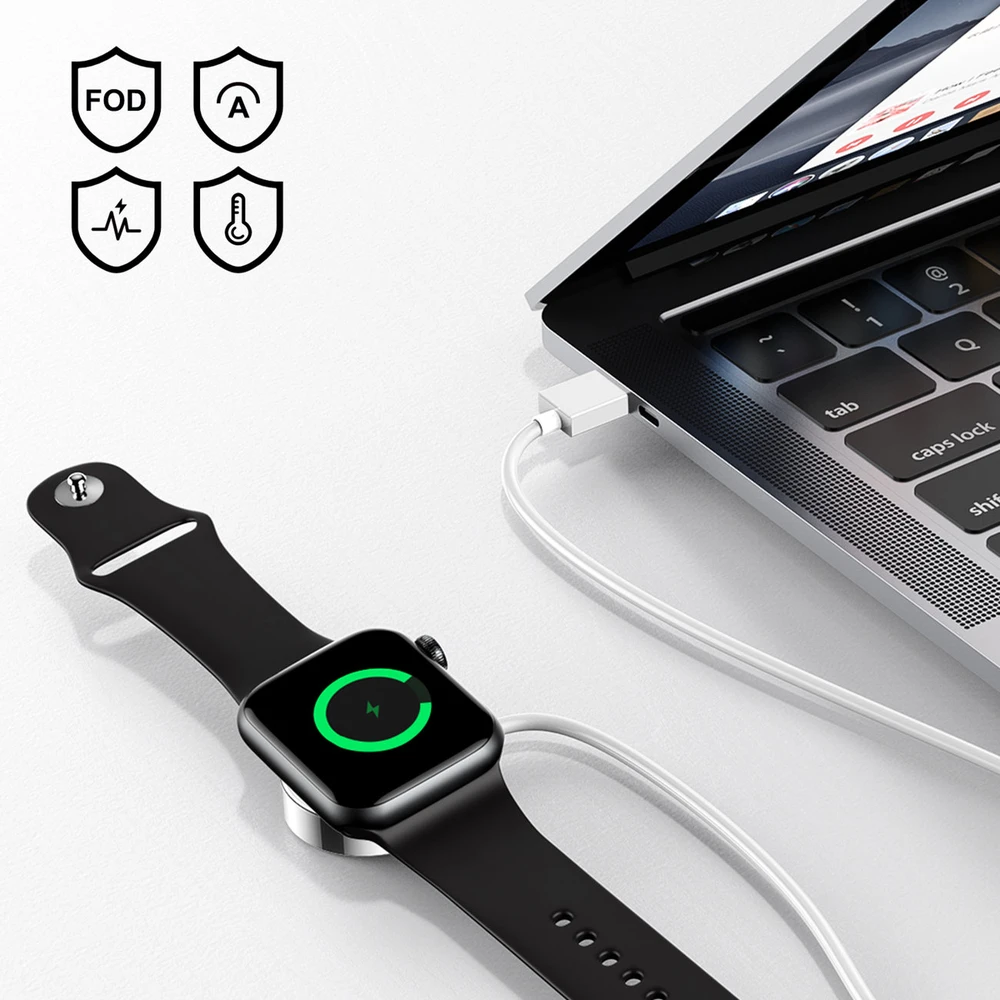 Įkroviklis belaidis Joyroom S-IW001S skirtas Apple Watch 1.2m baltas