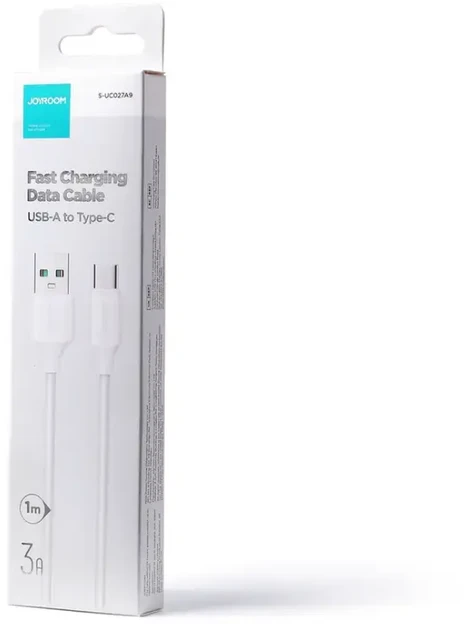 Joyroom S-UC027A9 duomenų perdavimo ir įkrovimo kabelis | USB-A į USB-C | 15 W | 1 m | balta