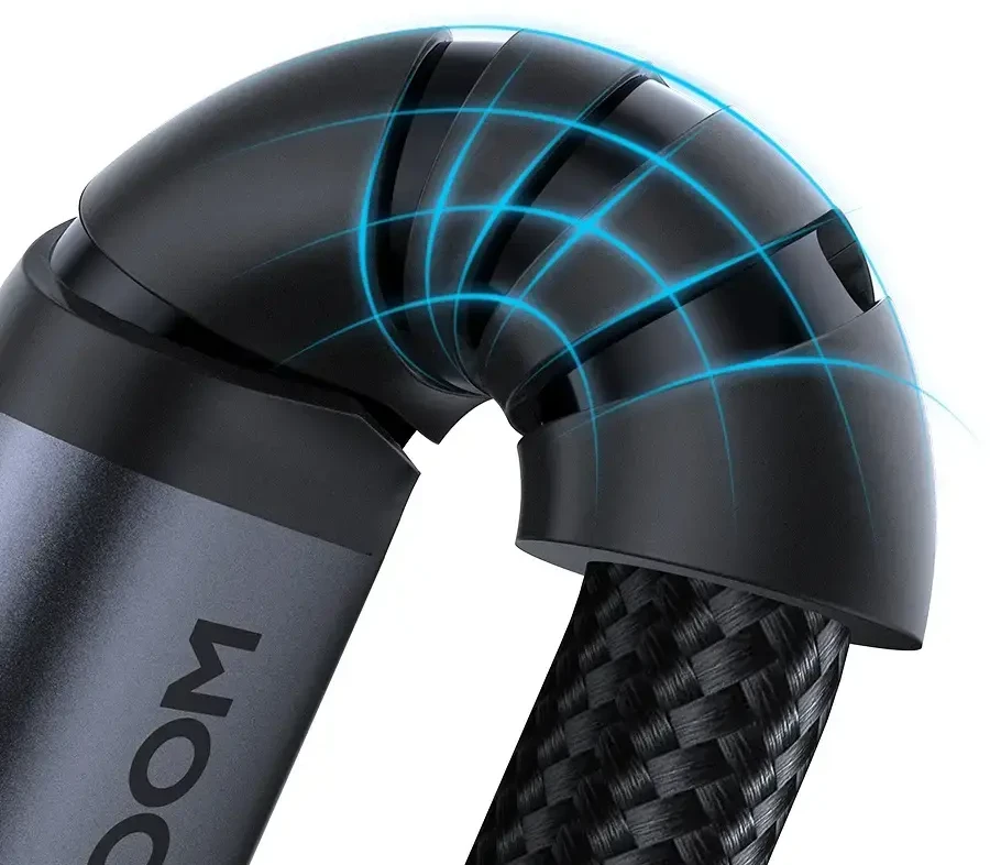 Joyroom stereo garso laidas AUX 3,5 mm mini lizdas - USB-C telefonui 1,2 m juodas (SY-A07)