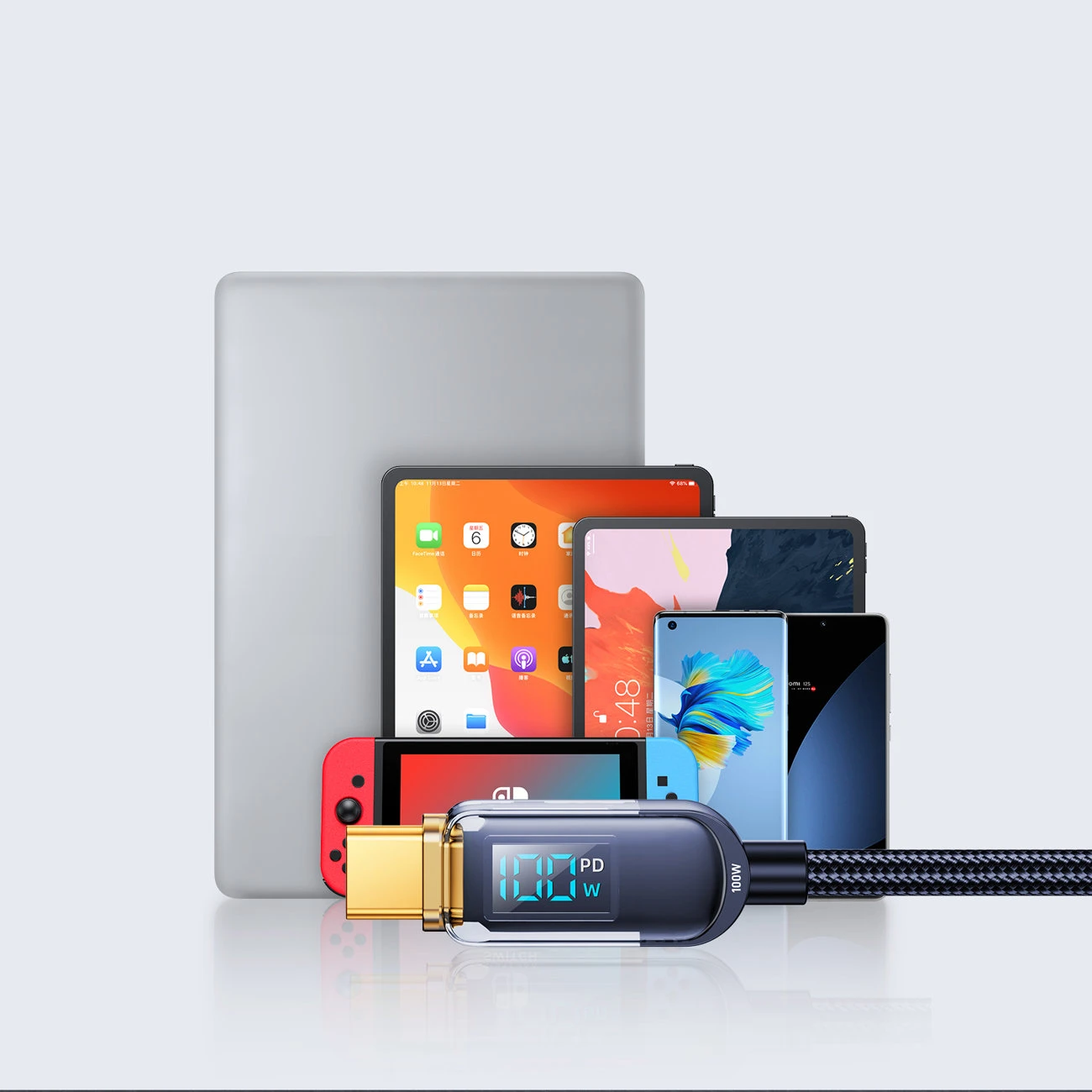 Kabelis do USB-C 100W 1,2m Joyroom S-CC100A4 (mėlyna)