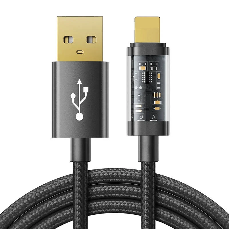 Kabelis prie USB-A / Lightning / 2.4A / 2m Joyroom S-UL012A20 (juodas)