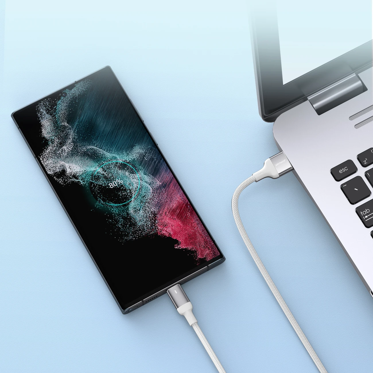 USB kabelis Joyroom S-UC027A10 USB į Type-C 3A 1,2m baltas
