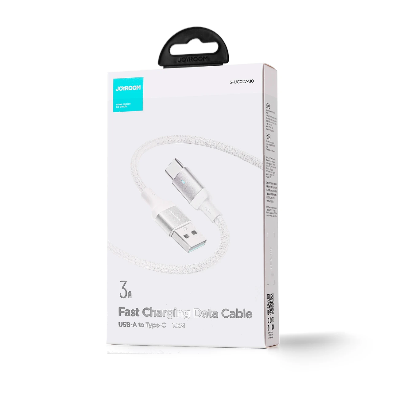 USB kabelis Joyroom S-UC027A10 USB į Type-C 3A 1,2m baltas