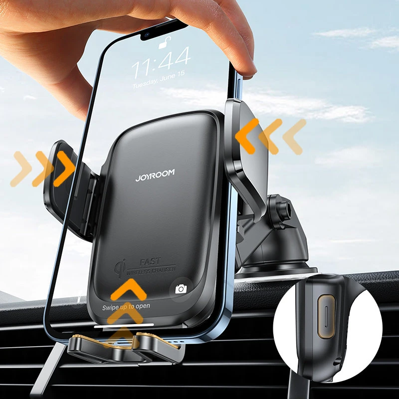 Automobilinis telefono laikiklis Joyroom JR-ZS240 15W MagSafe, tvirtinamas ant prietaisų skydelio
