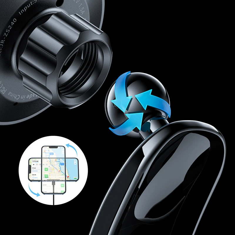 Automobilinis telefono laikiklis Joyroom JR-ZS240 15W MagSafe, tvirtinamas ant prietaisų skydelio