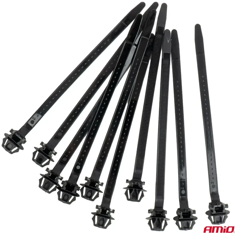 Juodų veržliarakčių rinkinys 10 vnt. amio-05043