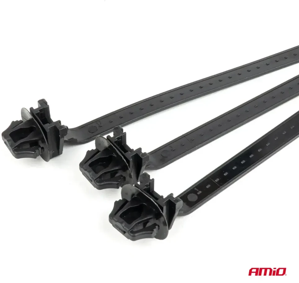 Juodų veržliarakčių rinkinys 10 vnt. amio-05043