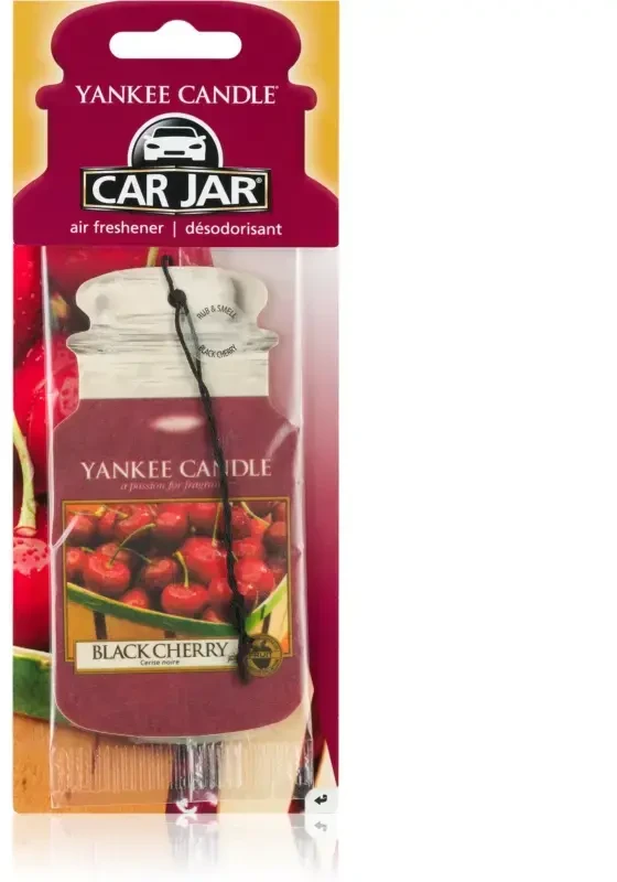 Yankee Candle Juodas vyšnių kvapo automobilio indelis