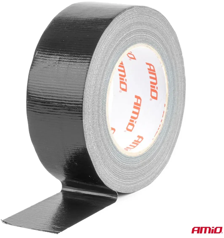 Juoda techninė juosta 48 mm x 15 m x 0,19 mm amio-04849