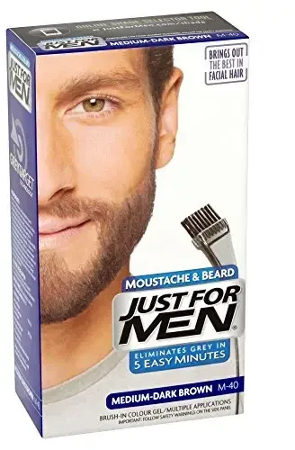 „Just For Men“ ūsų ir barzdos dažai M40, vidutinio tamsumo ruda spalva