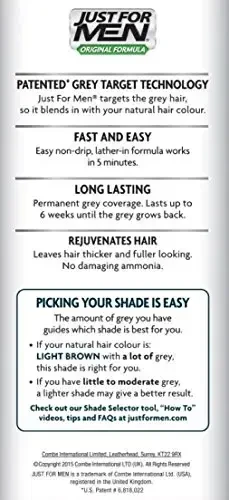 Just For Men Šampūnas-in Haircolour H25 šviesiai rudas, 66 ml