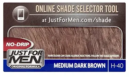 „Just For Men“ Šampūnas plaukų dažai H40 vidutinė tamsi ruda spalva, 66 ml