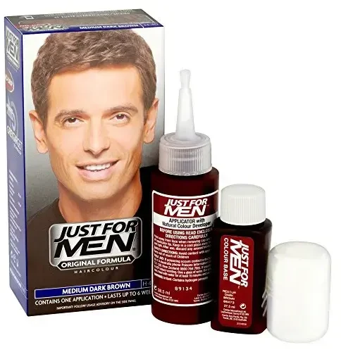 „Just For Men“ Šampūnas plaukų dažai H40 vidutinė tamsi ruda spalva, 66 ml
