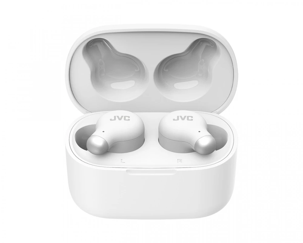 JVC, HA-A25TW-NE, baltos sp. dinaminės ausinės