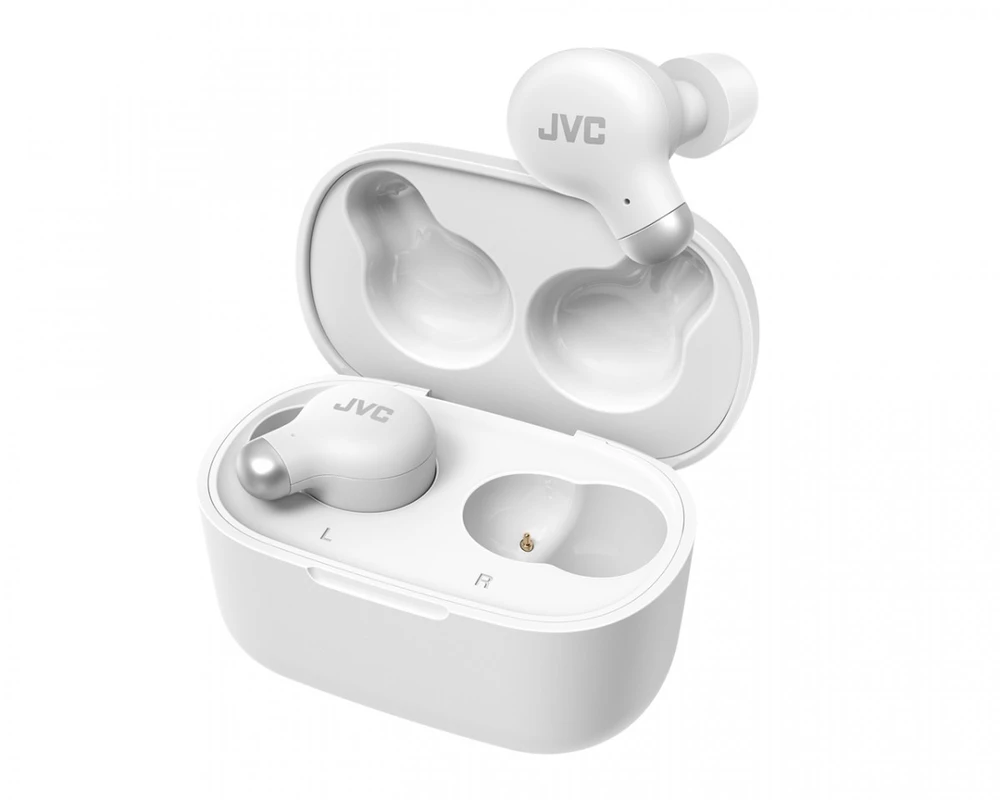 JVC, HA-A25TW-NE, baltos sp. dinaminės ausinės