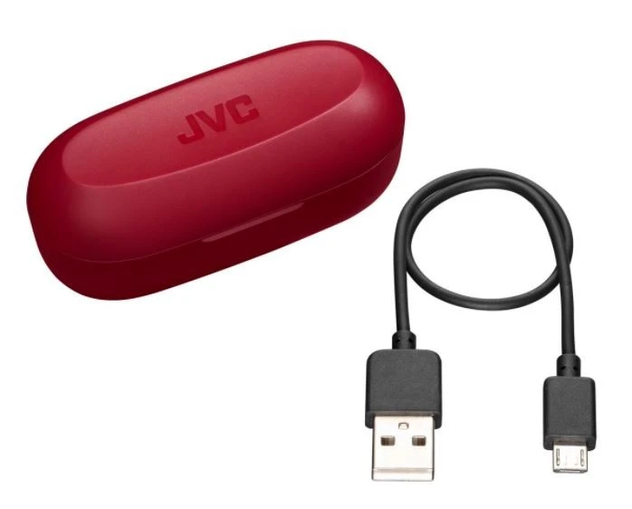 JVC, HA-A8T-RU, raudonos sp. dinaminės ausinės