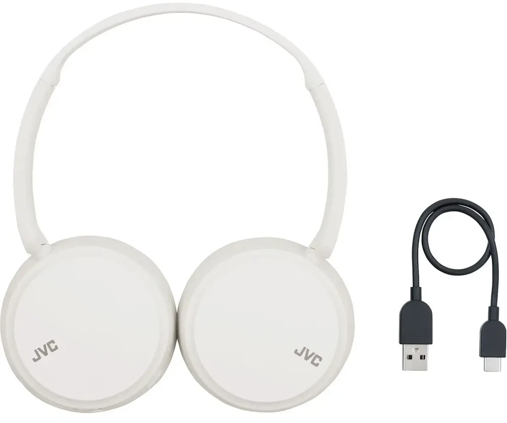 JVC, HA-S36W-WU, baltos sp. dinaminės ausinės, mikrofonas