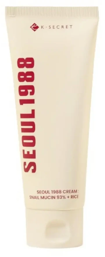 K-SECRET Seoul 1988 Snail Mucin 93% + Rice Raminamasis veido kremas, 100 ml