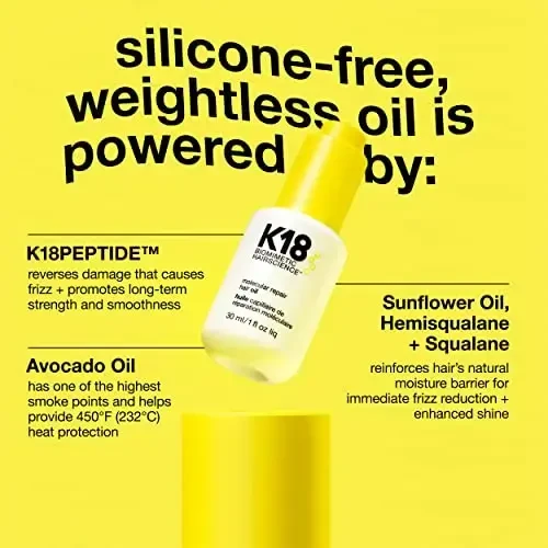 K18 Molecular Repair Hair Oil molekulinis regeneruojantis aliejus, 30 ml