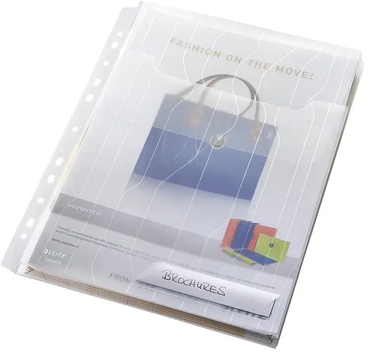 Aplankas Leitz Combifile, A4, skaidrus, katalogams, plastikinis (1) 0812-205