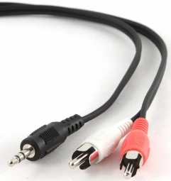 „Gembird“ garso stereo adapteris iš 3,5 mm kištuko į 2 RCA kištukus, 0,2 m | Cablexpert