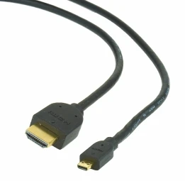 GEMBIRD CC-HDMID-10 Gembird HDMI -HDMI Micro kabelis su auksinėmis jungtimis, 3 m, urmu pakuotė
