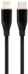 Kabelis Gembird Premium silicio 8 kontaktų kištukas - USB Type-C kištukas 1.5m juodas