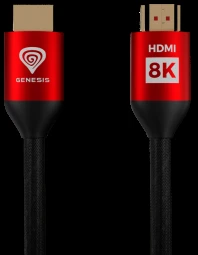 Kabelis GENESIS HDMI - HDMI 3m raudona (NKA-1993)